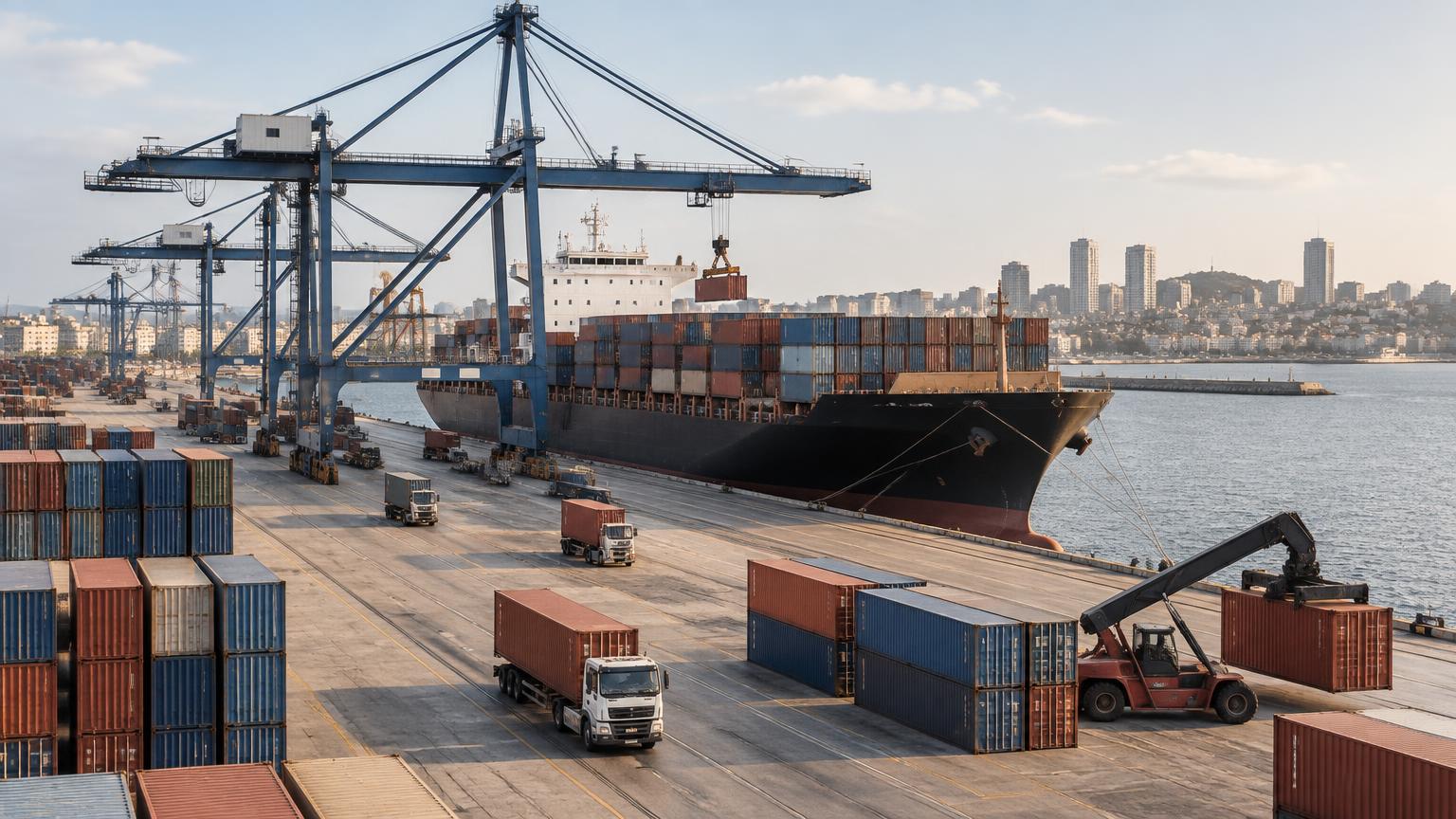 Logistics infrastructure and commercial activity in Angola